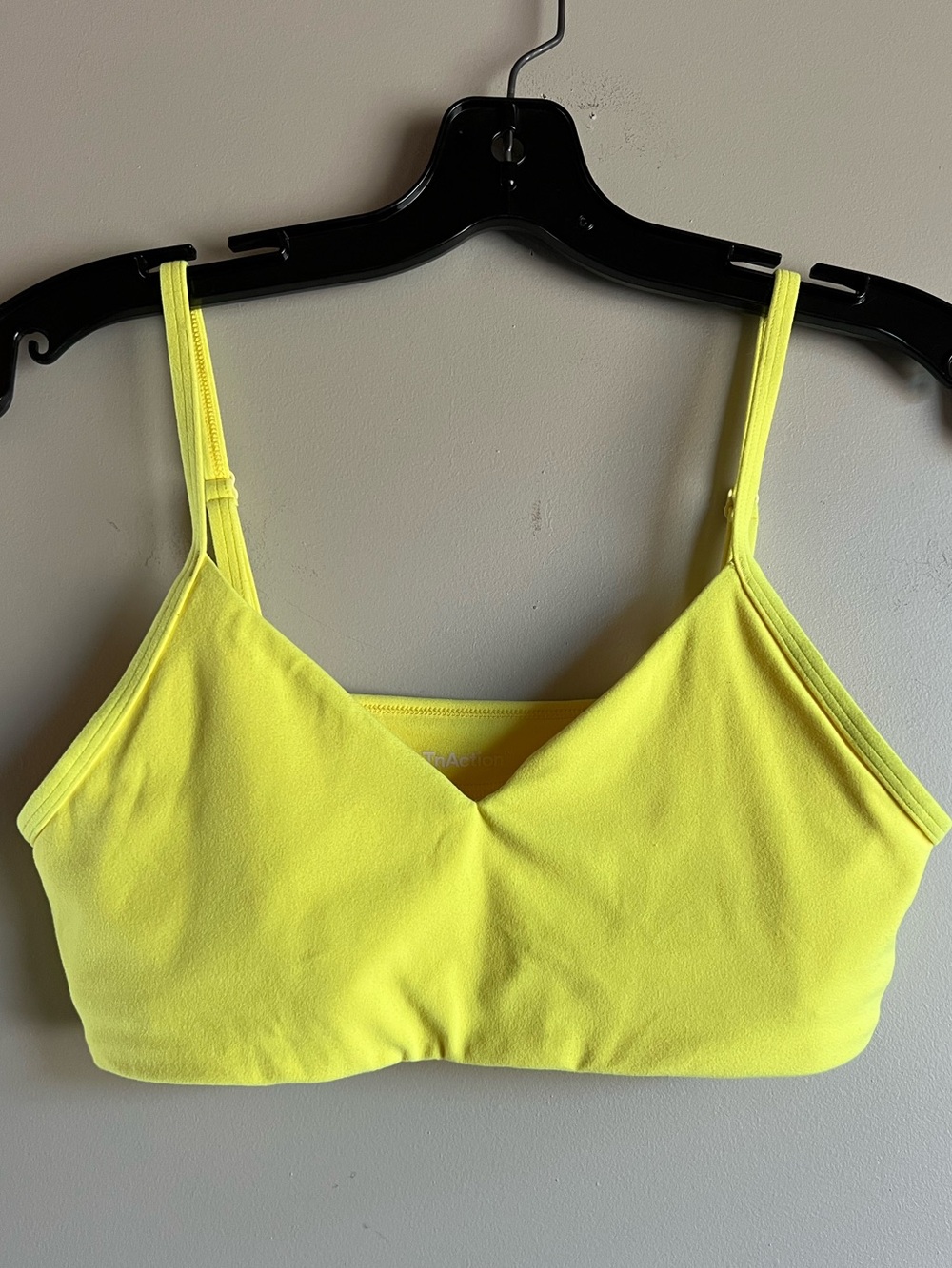Tna TNA TrAction Neon Yellow Sports Bra Bralette Medium Yoga Aritzia Summer